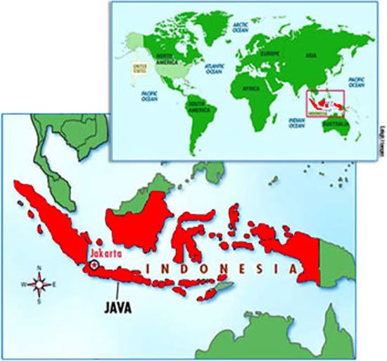 Indonesia on the World Map | Heaven Of Indonesia
